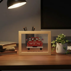 Happy 4th of July Wooden Framed