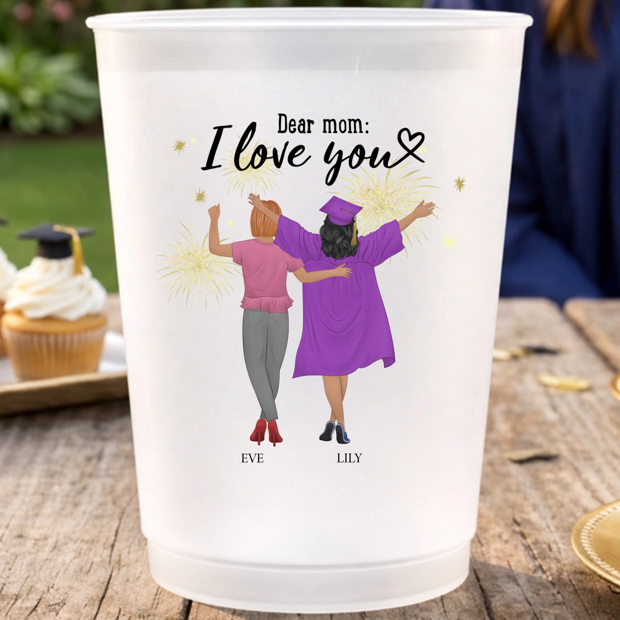 Custom Like mother, like daughter Plastic Cups