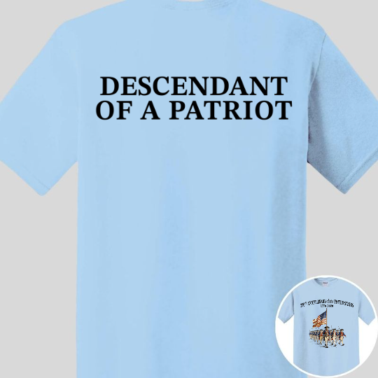 Custom Name 250 Years USA Shirt | Descendant of Patriots Front & Back Shirt | 1776–2026 Patriotic Heritage Tee