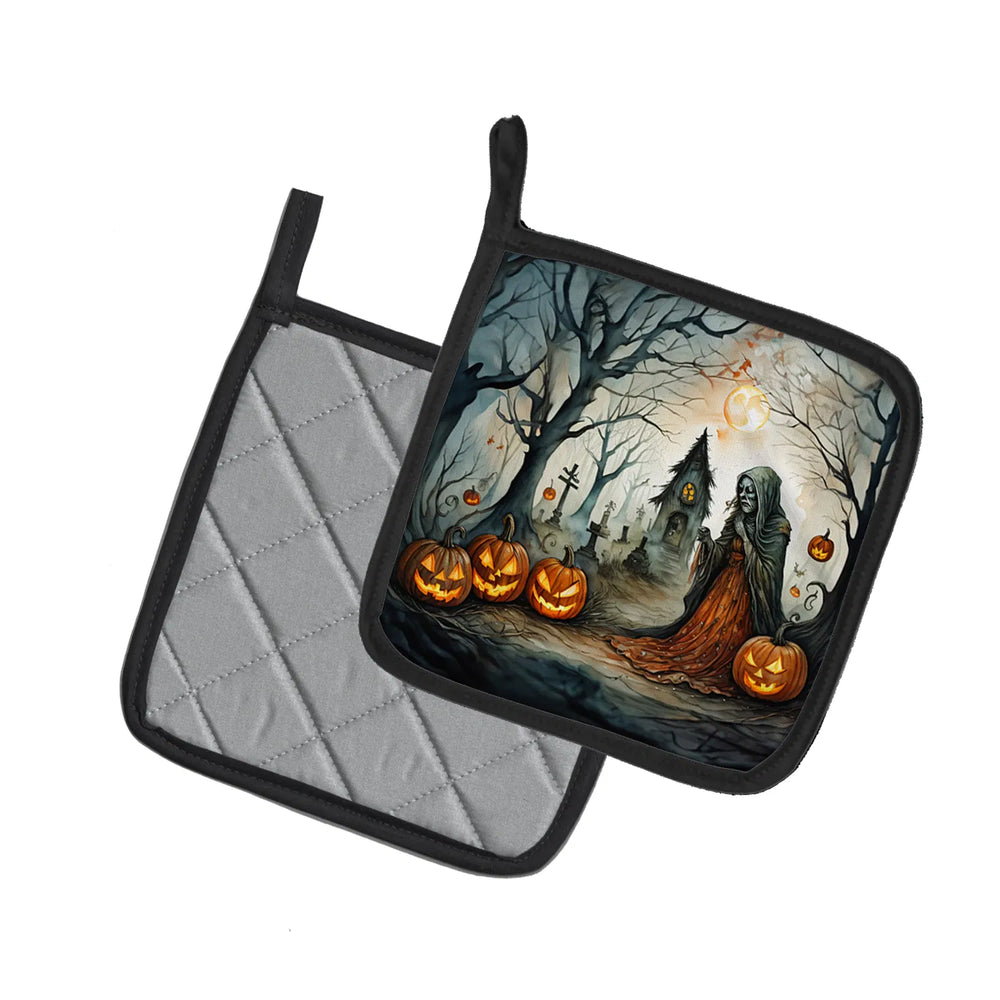 weeping woman halloween pot holders - product photo 2 of 8