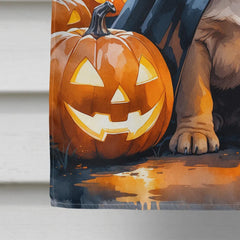 shar pei puppy halloween house flag - product photo 4 of 8