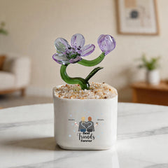 Crystal Glass Phalaenopsis Ornament
