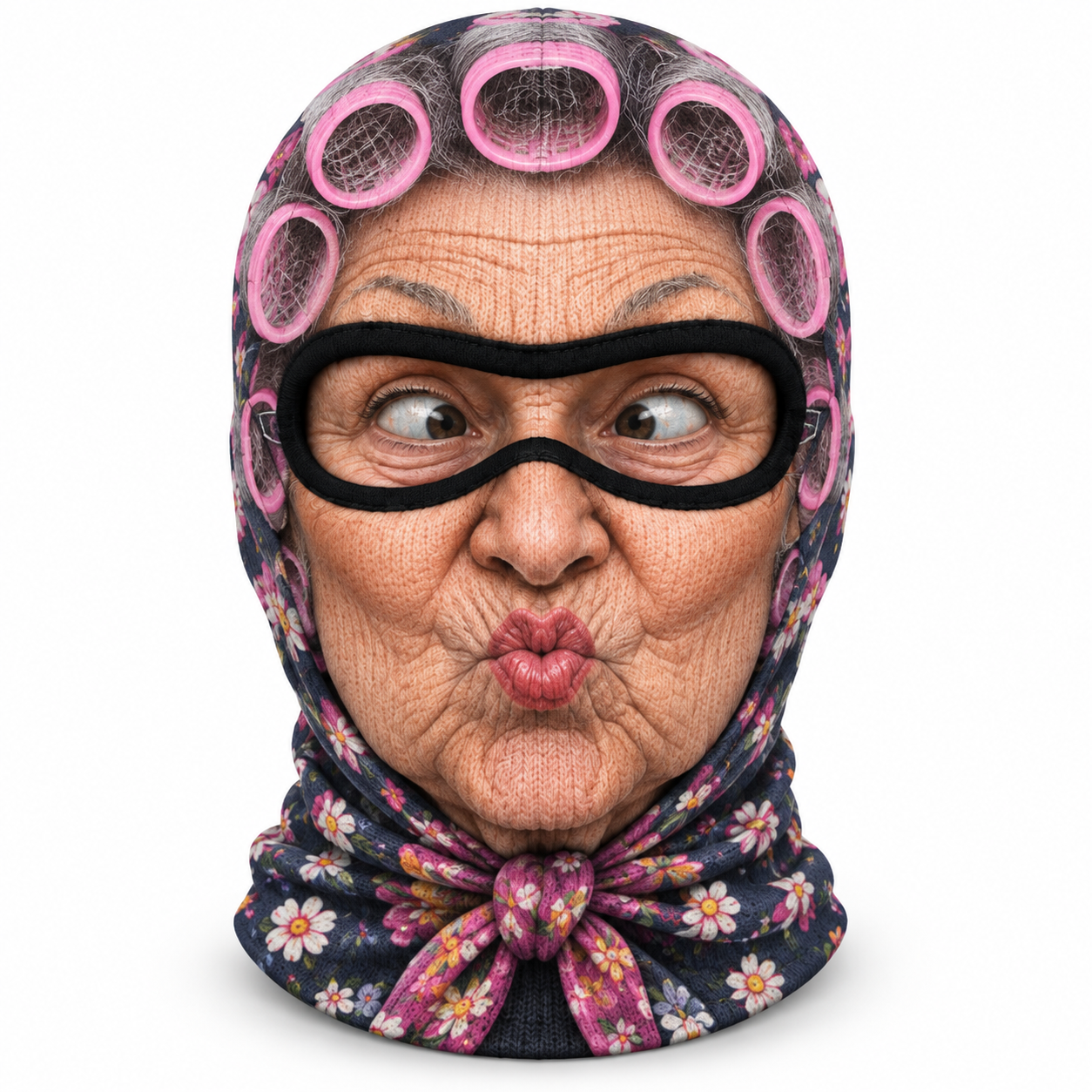 Grandma alpine balaclava - Kiss print
