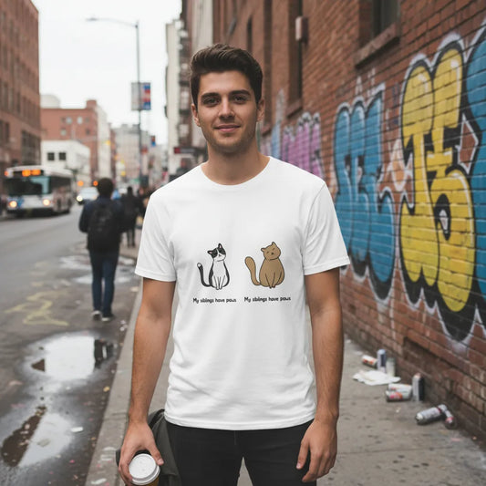 Custom My siblings have paws T-shirts