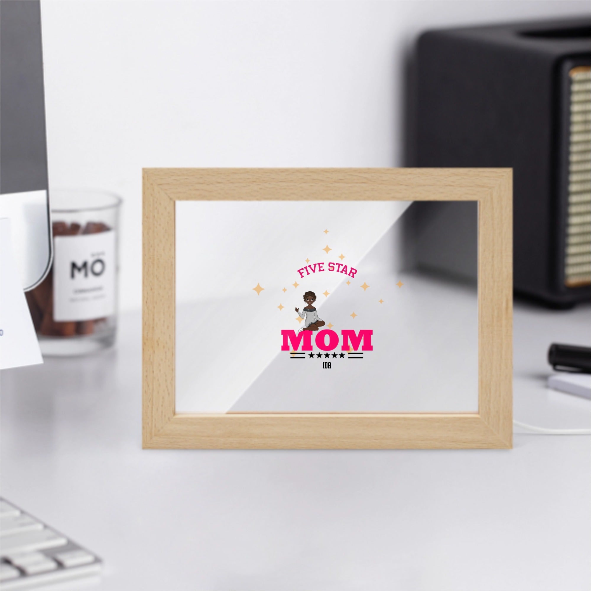 Custom-Printed Commemorative Photo Frame for Mother's Day