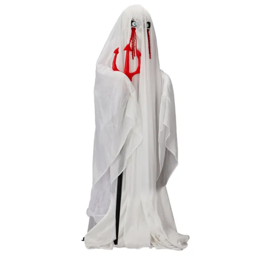 4.3 ft animatronic ghost with trident - product photo 2 of 15