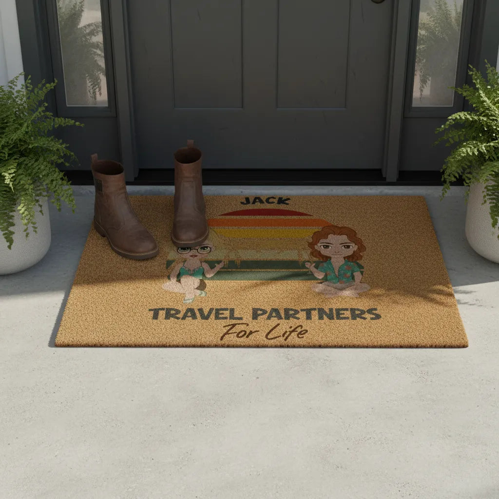 Travel parteners foe life Doormat