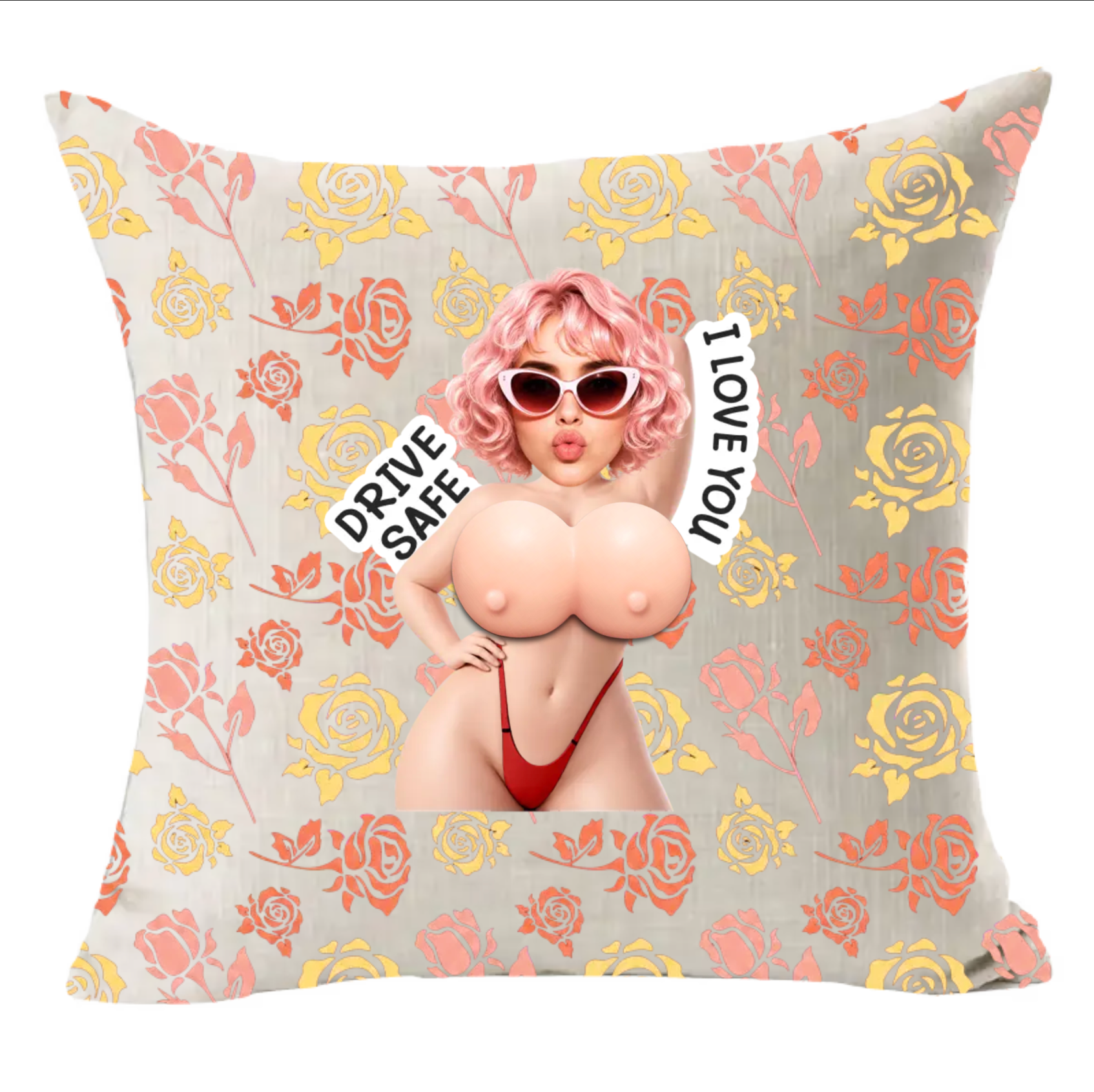 Halloween Couple Pillow Cover | Custom Spooky Love Throw Pillow for Couples