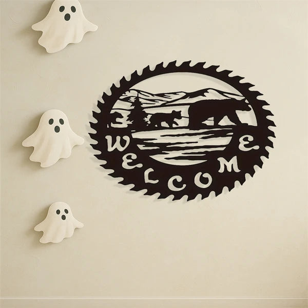 gothic iron bear statue - product photo 5 of 6