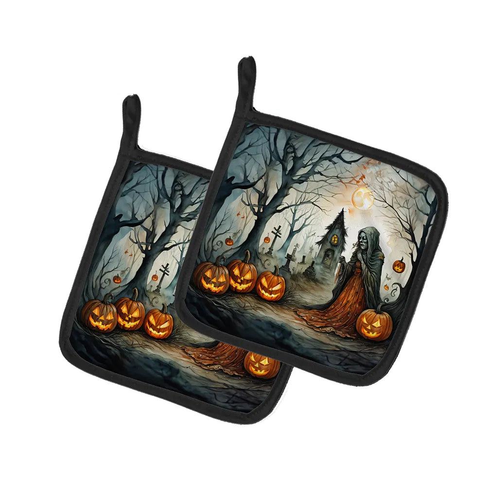 weeping woman halloween pot holders - product photo 8 of 8