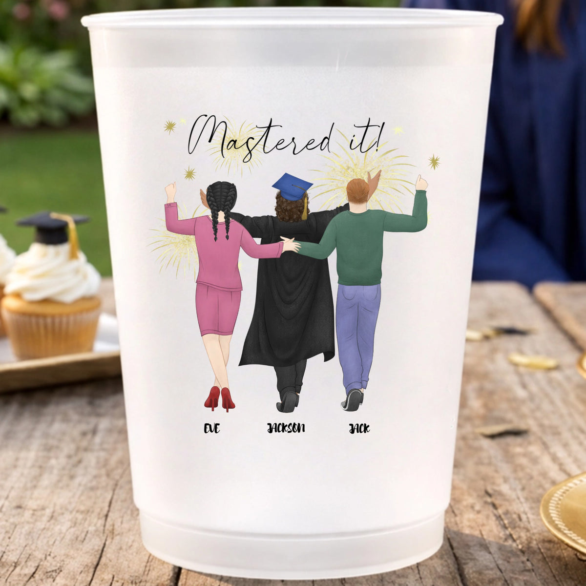 Custom Proud parents Plastic Cups
