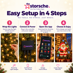 Smart Christmas Tree LED Lights - product photo 5