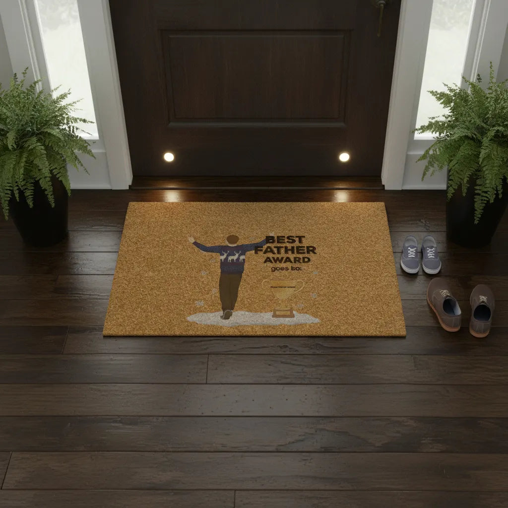 Best father award Doormat