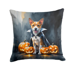 basenji halloween throw pillow with insert 18 Inch