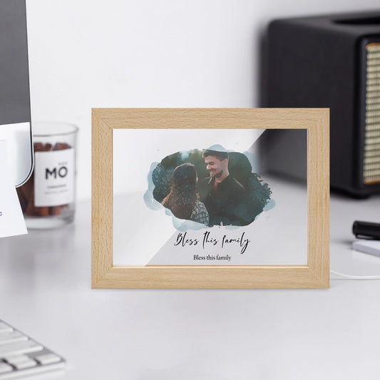 Bless this family Wooden Framed