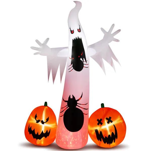 11.8 ft inflatable ghost, spider and pumpkin 11.8 Ft