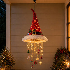Christmas belt design hanging LED pendant light - warm holiday porch decor
