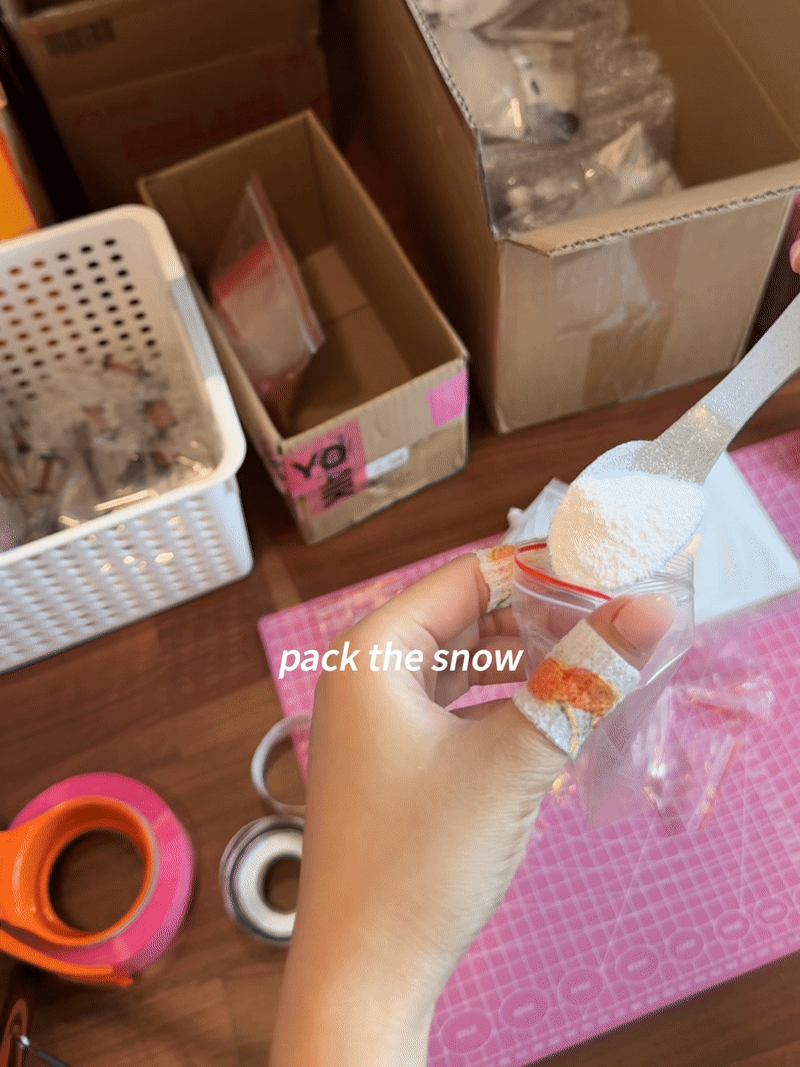 FrostGlow falling snow LED scene light product photo 7