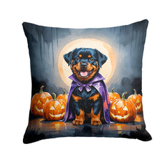rottweiler puppy halloween throw pillow with insert - product photo 8 of 8