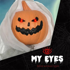 3.9 ft sound-activated pumpkin ghost - product photo 2 of 7