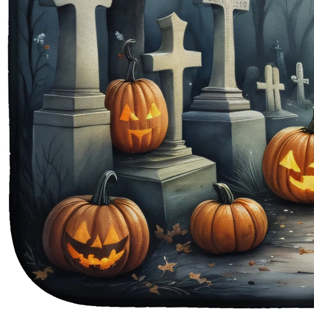 english bulldog halloween dish drying mat - product photo 4 of 8
