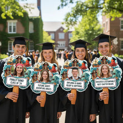 Custom Vintage Pirate Photo Graduation Gift - Personalized Graduation Fan