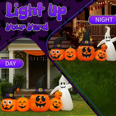 8 ft inflatable pumpkin patch - product photo 6 of 10
