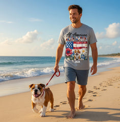 All American Dog Mom- Personalized Shirt