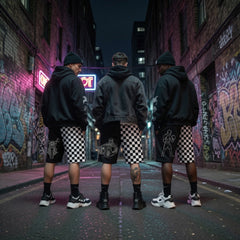 Street style Color-blocked men's beach shorts, with multiple patterns to choose from