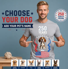 "Pet Army" National Flag & Starburst 250th Anniversary Spectacular Limited-Edition Short-Sleeve Tee