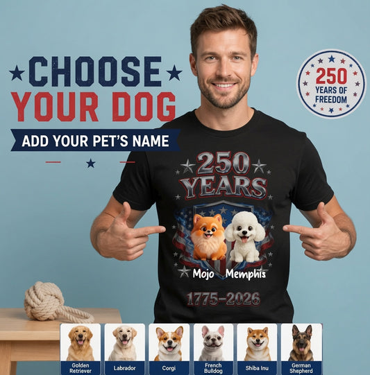 250th Anniversary "Brave Pets, Fearless" Short-Sleeve Tee