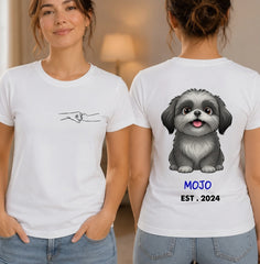 Custom Unisex T-shirt - Personalized Father's Day Birthday Gifts For Dog Lovers, Dog Dad And Mom, Dog Owners - Furry Friends Forever