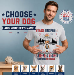 Stars Stripes & Campfire Nights 250 Years Of Freedom Camping Crew - Personalized Shirt