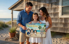 Personalized Family Beach House Custom Vintage Tin Sign