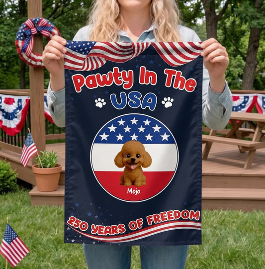 Custom Pet Flag - Personalized America 250th Anniversary Gifts