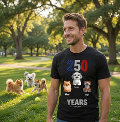 250th Anniversary Celebration T-Shirt for Pet Lovers250th Anniversary Celebration T-Shirt for Pet Lovers