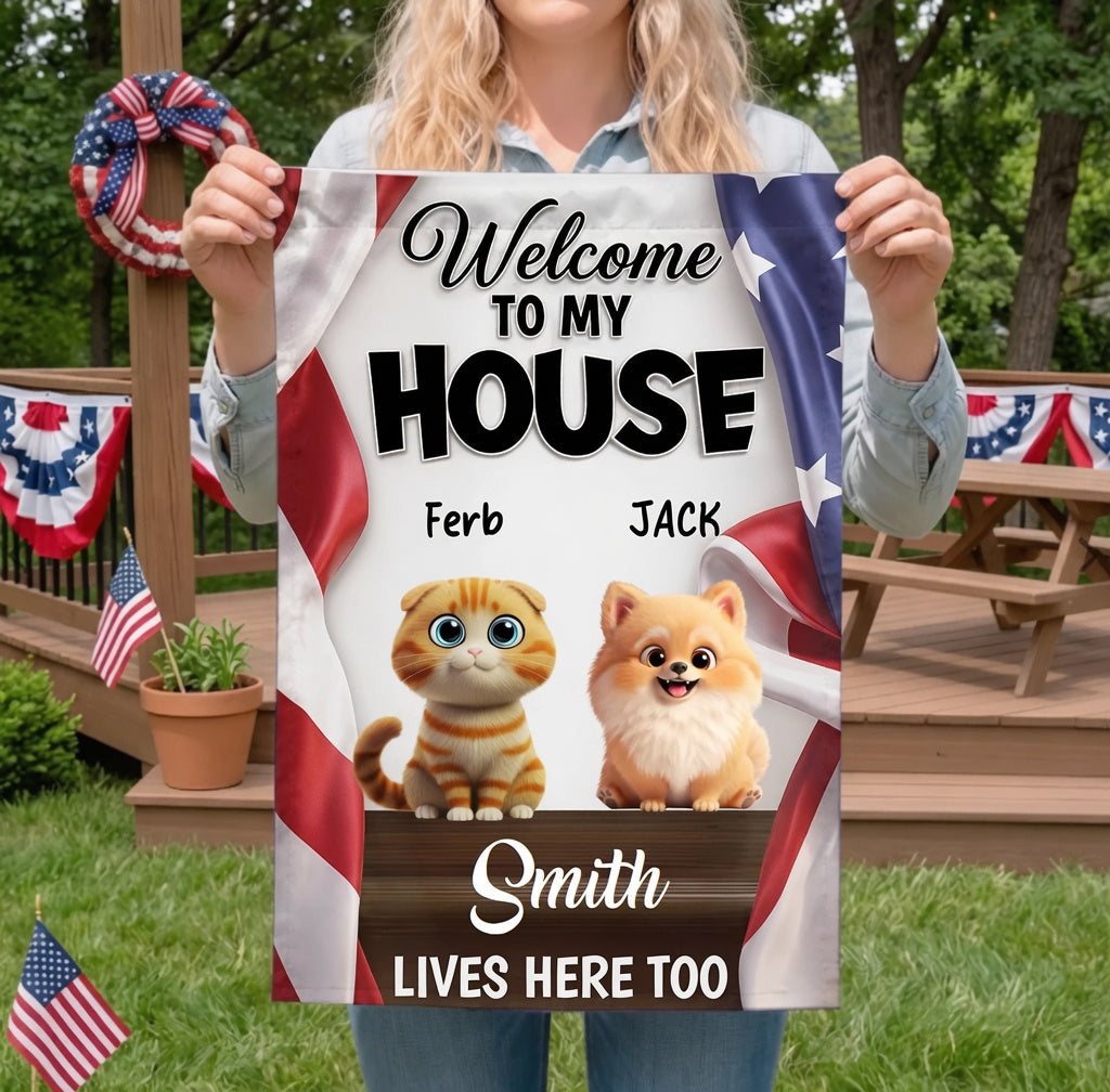 Custom Pet Flag - Personalized America 250th Anniversary Gifts-Proud Patriotic Paws