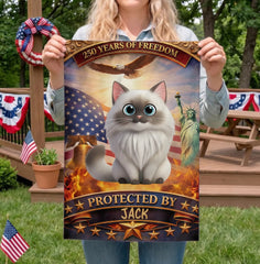 Custom Pet Flag - Personalized America 250th Anniversary Gifts- - Paws Of Freedom