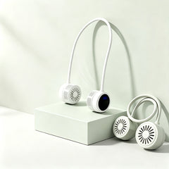 Neck-mounted small fan - Portable and foldable