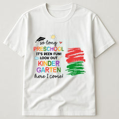 Class of 2026 Personalized Preschool Graduation T-Shirt – Custom Kids Name DIY Graduation Gift