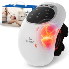 Cordless Knee Massager with Heat, 3 Heating & Vibration Modes, Adjustable Strap, Large LED Screen, Ideal Gift for Grandma & Grandpa