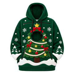 CuddlePaws Christmas Pet Hoodie - 3D Gingerbread Plush Puppy Carrier Sweatshirt | Cozy Front Pet Pouch with Zip Opening | Funny Holiday Matching Outfit Gift for Dog Moms
