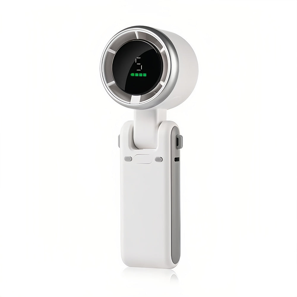 Portable mini USB fan for handheld use, foldable and compact design
