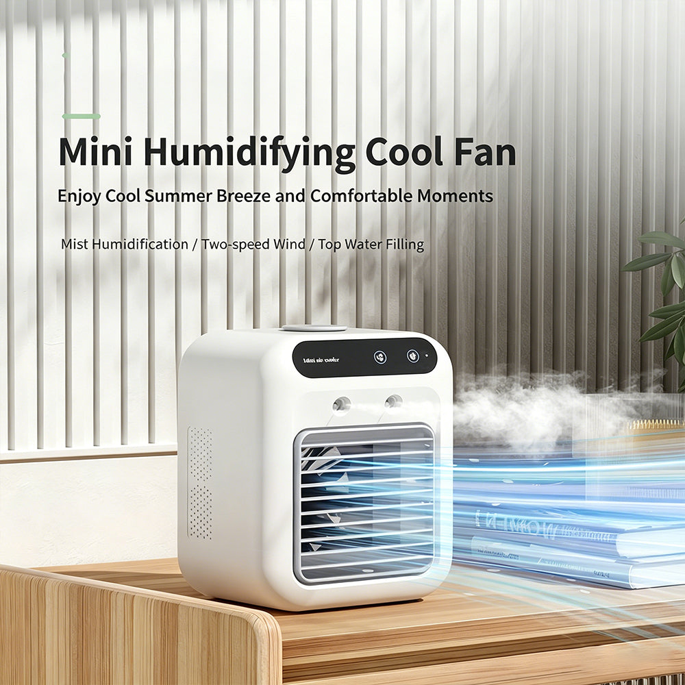Portable Pet Special Cooling Air Conditioner Fan, Quiet Fast Cool Mini Fan for Dogs & Cats