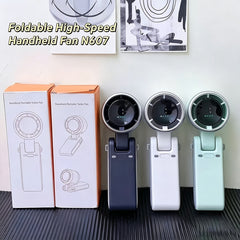 Portable mini USB fan for handheld use, foldable and compact design