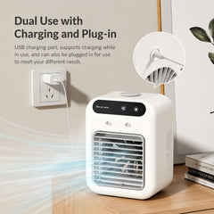 Portable Pet Special Cooling Air Conditioner Fan, Quiet Fast Cool Mini Fan for Dogs & Cats