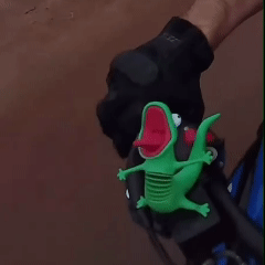 CrocBuddy Croc Bike Buddy - Funny Crocodile Design | Eye-Catching Motorcycle Accessory | Easy Installation Lightweight Build | Unique Bike Decor Gift for Riders