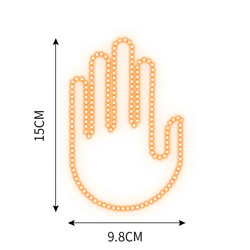 Gesture LED light glowing in car - futuristic truck interior accessory