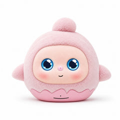 Smart talking robot toy front view - LCD emotional eye display with friendly expression