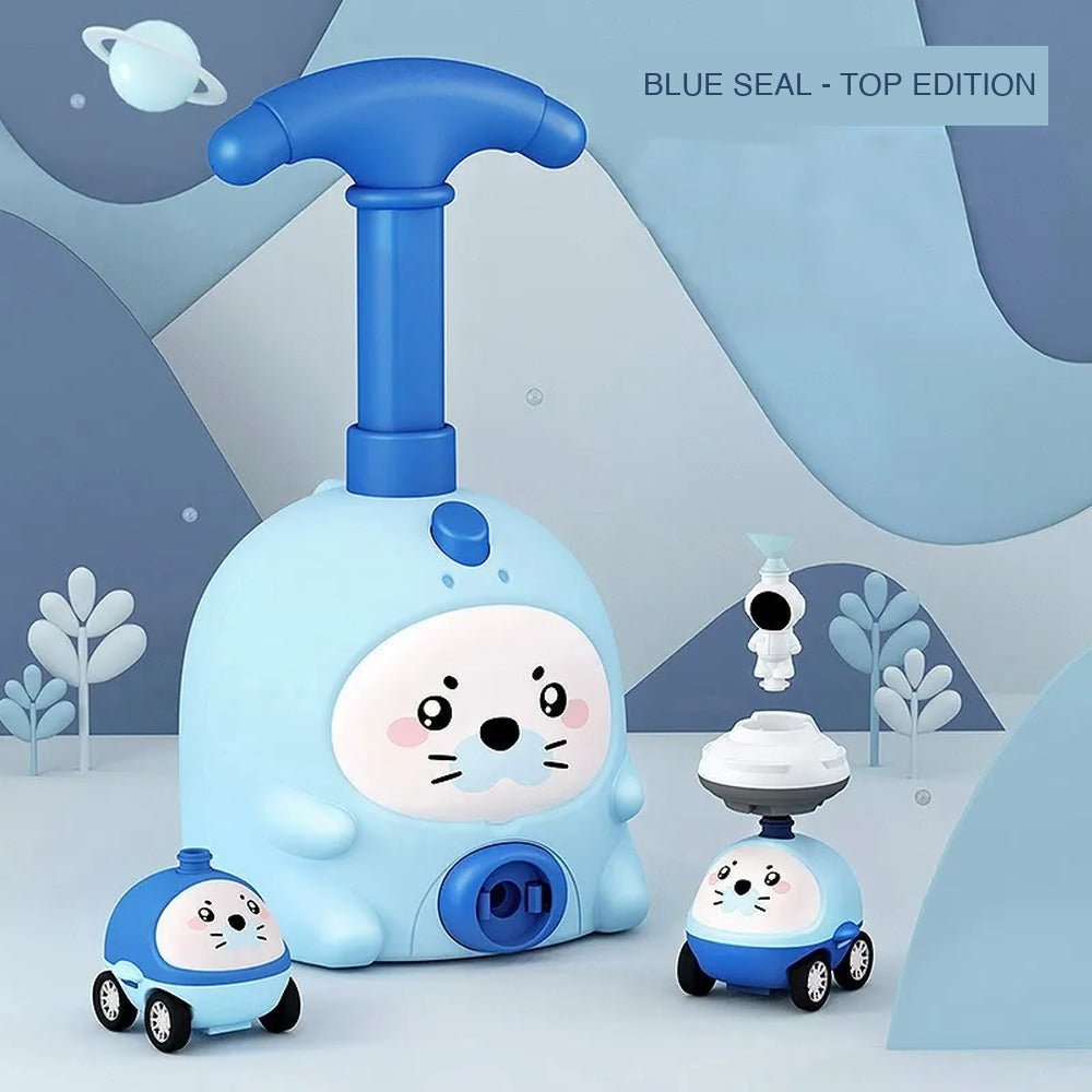 Blue Seal top edition air-powered car kit - complete balloon racer set